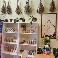 Inside the restaurant at Mennyorszag Szive in Budapest