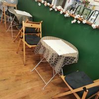 Inside the restaurant at Mennyorszag Szive in Budapest