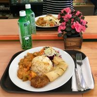 Regular size plate of the day at Mennyorszag Szive in Budapest