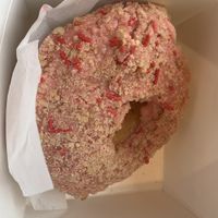 Strawberry shortcake donut (vegan)  at Guru Donuts in Boise