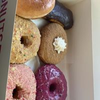 Vegan half dozen 💚  at Guru Donuts in Boise