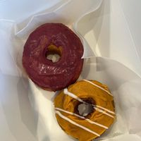 Hipsterberry and pumpkin spice impossible.  at Guru Donuts in Boise