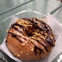 Chocolate & peanut butter (vegan) at Destination Donuts in Columbus