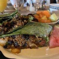 Breakfast burrito with Beyond sausage. at El Tovar & The Side Room in Grand Canyon Village