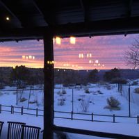 Sunset at the El Tovar  at El Tovar & The Side Room in Grand Canyon Village