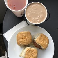My favorite order: jackfruit sliders, "The Basic" smoothie, and black raspberry kombucha  at Millie's Living Cafe in Lynchburg