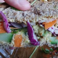 Veggie Sammie close up at Millie's Living Cafe in Lynchburg
