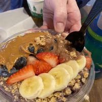 PB and J açaí bowl half size 5.99  at Millie's Living Cafe in Lynchburg