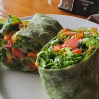 Wrap Vegano at Urban Farm Cafe in San Isidro De El General