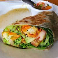 Burrito Vegano at Urban Farm Cafe in San Isidro De El General