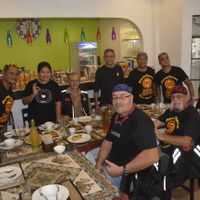 the Royal Enfield Bikers Group fr. Manila & Cebu at Planet Vegis - Emilio Osmena in Cebu