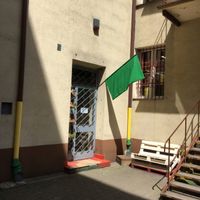 outside  at Veganski Bar in Krakow