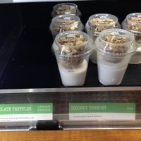 The most delicious coconut yoghurt ever! at JuiceBrothers - Van Woustraat in Amsterdam