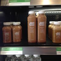 Delicious coffee brew and chocolate milk! at JuiceBrothers - Van Woustraat in Amsterdam