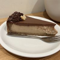 Peanut chocolate cheesecake #Veganuary at Cafe Neundrei in Berlin