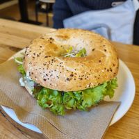Creamcheese Bagel at Cafe Neundrei in Berlin