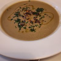 Mushroom soup at Olive in Innsbruck