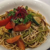 Espaguetis al wok veganos at Baobab in Zaragoza