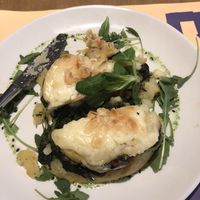 Potato tartar with spinitch & mushrooms   at Baobab in Zaragoza