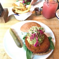 Sweet potato burger  at Ludwig Burger & Beer in Innsbruck