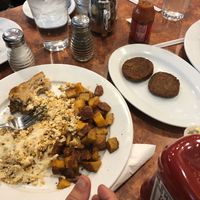 Does this look like a breakfast sandwich?  at Maywood Pancake House in Maywood