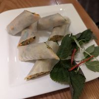 Papaya spring rolls at Aummee in Hanoi