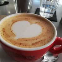 Oat cappuccino at Crop in Crete