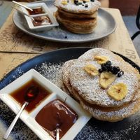 vegan pancake without peanut butter at Crop in Crete