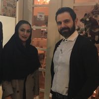 The proud management with their new HappyCow-Sticker at Pure Vegetarian Cuisine in Tehran