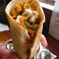 'Chicken' wrap delish! at Loving Hut in Sofia