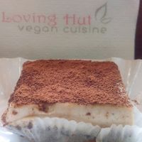 Tiramisu at Loving Hut in Sofia