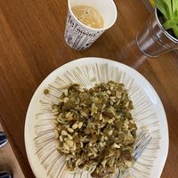 Caramelised onion lentil stew at Loving Hut in Sofia
