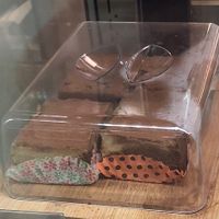 Tiramisu cake and mocha cake  at Loving Hut in Sofia