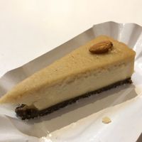 Almond cake at Loving Hut in Sofia