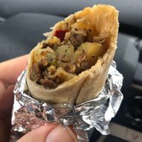 Vegan breakfast burrito   at Skagit Valley Food Co-op in Mount Vernon