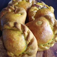 Vegan Malaysian Curry Puffs!  at Bread and Banjo Bakery in Belfast