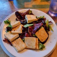 Salad with Tofu and Portobellos at Crossroads Cafe in Joshua Tree