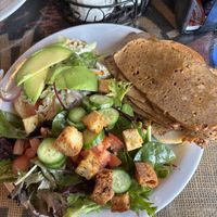 Homemade seitan sandwich !  at Crossroads Cafe in Joshua Tree