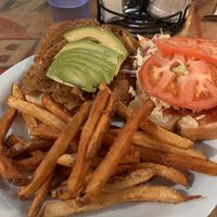 Hell burger   at Crossroads Cafe in Joshua Tree