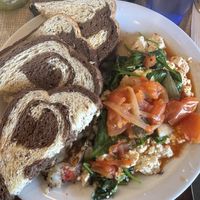 Tofu scramble   at Crossroads Cafe in Joshua Tree
