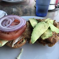 Hell burger at Crossroads Cafe in Joshua Tree