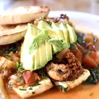Tofu ranchero at Crossroads Cafe in Joshua Tree