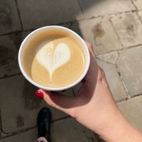 Oat latte  at Hot Numbers Coffee - Trumpington St in Cambridge