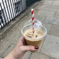 Oat iced latte  at Hot Numbers Coffee - Trumpington St in Cambridge