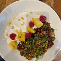 tropical granola at Hot Numbers Coffee - Trumpington St in Cambridge
