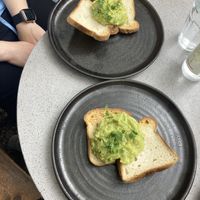 GF avocado toast  at Hot Numbers Coffee - Trumpington St in Cambridge