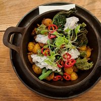 The vegan Bombay potato hash at Hot Numbers Coffee - Trumpington St in Cambridge
