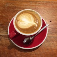 oatly cafe latte at Hot Numbers Coffee - Trumpington St in Cambridge