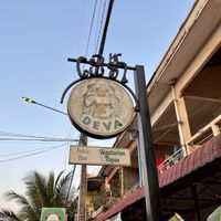 Outside sign   at Deva in Kampot