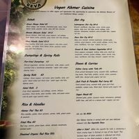 Menú   at Deva in Kampot